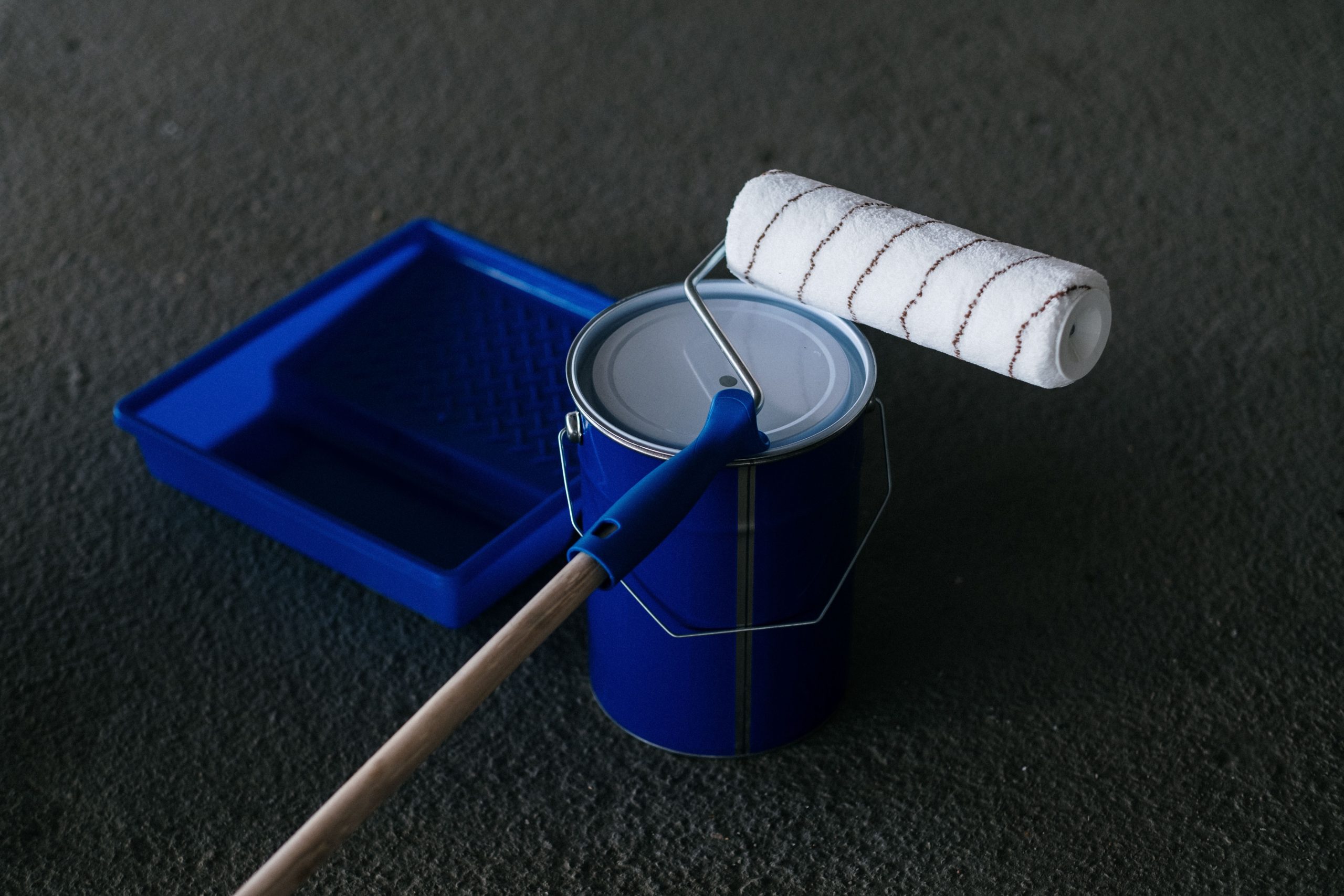 Peinture rouleau et bac de renovation