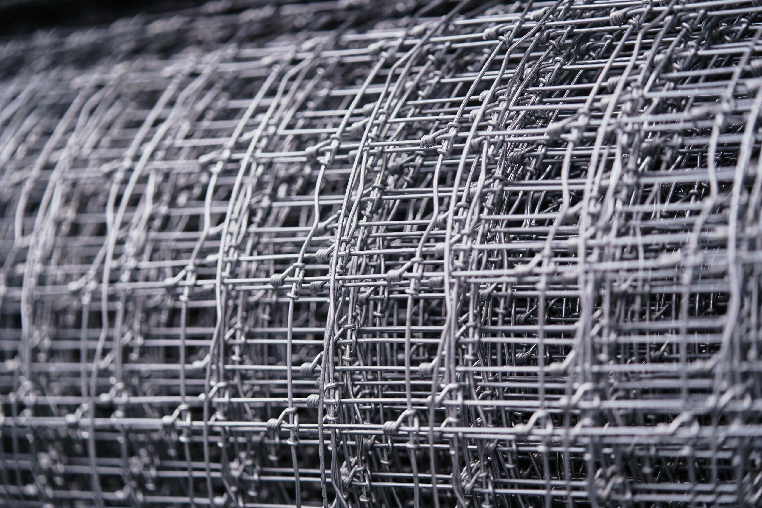 Grillage souple roulé vue détaillée